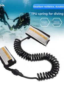 Elastic Spring Buddy Divers Safety Cord 3M