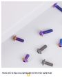 s-parts | Ốc Vít Hợp Kim Titan A3 D13 Đầu Dù M6. 