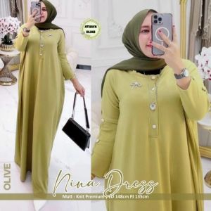 fashion wanita niva dress /maxy knit