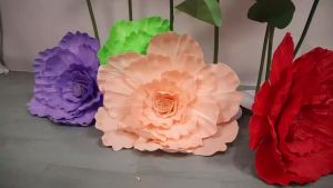 60cm PE Artificial Peony Giant Rose Foam Flower Window Display Event Decoration for Wedding Background Decorati PE Peony Flower