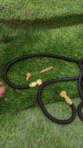 Gardening Irrigation Tools Expandable Magic Hose Flexible Black Garden Hose High-Pressure Car Wash Clean Nozzle 25FT-100FT