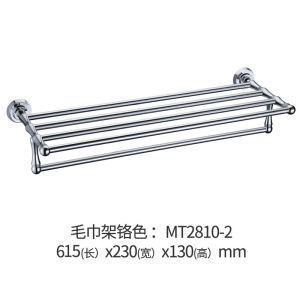 ชั้นวางผ้าขนหนูติดผนังห้องน้ํา Monte Titanium Gold ชั้นคู่สไตล์ยุโรป ที่วางผ้าขนหนูสีทองแดงสําหรับห้องน้ํา