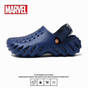 Marvel Mens Summer Casual Slip-On Beach Shoes Anti-Slip Wear-Resistant Soft Bottom Clog Shoes Thick Heel EVA Material