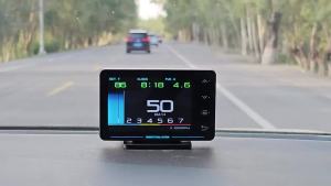 New XS LCD Gauge OBD+GPS Head Up Display Turbo Boost Oil Pressure Oil Temperature G Value Gyroscope Meter LCD Display