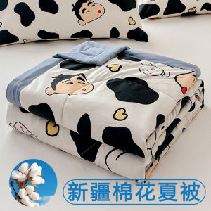Cartoon Crayon Shinchan Air Conditioner Summer Lightweight Pure Cotton Soft Cool Washable Cotton Quilt Comforter Bedding