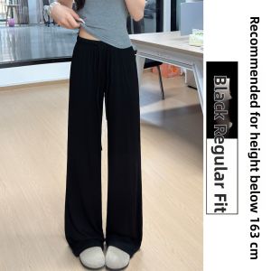 YISOF | Pink Lightweight High Waist Wide Leg Pants for Summer Petite Casual