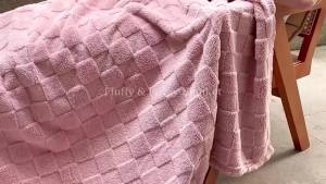 Green Fleece Throw Blanket for Couch Gift Blanket Super Soft and Warm Lightweight Checkered Pattern Blanket for All Seasons
