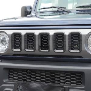 Front Grill Mesh Frame Grille Insert Cover Trim Guard Protector for Suzuki Jimny 2023 2024 2025 2026 Car Exterior Accessories