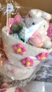 【NAQA】ตุ๊กตาช่อดอกไม้น่ารัก แฮนด์เมด ถุงของขวัญ + ไฟสตริงของขวัญวันเกิด คริสต์มาส สําหรับแฟนสาว