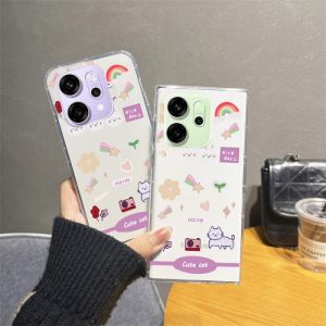 เคสโทรศัพท์ OPPO A5i Pro OPPO Reno 14 Pro Reno 14F 5G ดีไซน์ใหม่ดีลสุดฮอตแฟชั่นการ์ตูน HelloKitty กระต่ายซองนุ่มใสซิลิโคนกันกระแทก