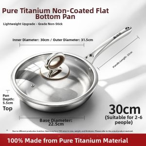 RONGCHUAN | Titanium Non-stick Flat-bottomed Frying Pan