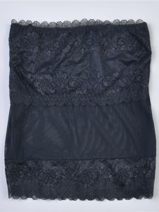 Gợi Cảm Màu Đen Ren Áo Croptop Nữ Ôm Vừa Vặn Áo Sơ Mi Định Hình Cơ Sở Xuân Hè Quấn Thân Quần Lót Phong Cách Công Chúa Màu Sắc Tinh Khiết