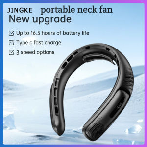 New Arrival Taoxilife Portable Neck Fan 6000mAh Large Capacity Rechargeable Soft Silicone LED Digital Display Silent Mini Hands Free Cooling Fan For Sports Travel Outdoor Ready Stock