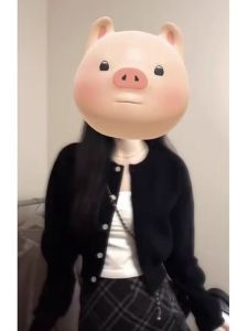 เสื้อสเวตเตอร์ขนกระต่ายสีดำสไตล์ญี่ปุ่นย้อนยุคสำหรับผู้หญิง เสื้อคาร์ดิแกนถักสั้น ทรงหลวม แขนยาว ปกติ ฤดูใบไม้ร่วง/ฤดูหนาว