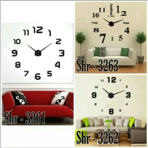 Jam Dinding Besar Raksasa Giant Wall Clock 80-130cm Diameter