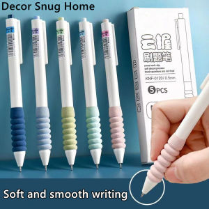 ปากกาเครื่องเขียนสำหรับนักเรียนแบบนุ่มสี Ins สไตล์ Morandi Pulpen Gel Hitam 0.5มม. ราคาธรรมเนียม 4 ครั้งสำหรับการสั่งอาหาร