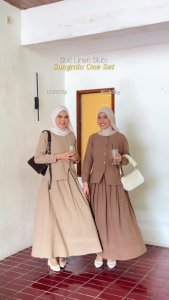 YEPPUOUTFIT - Sungmin One Set | Setelan Wanita Blouse dan Skirt Feminim Style Nyaman Cantik