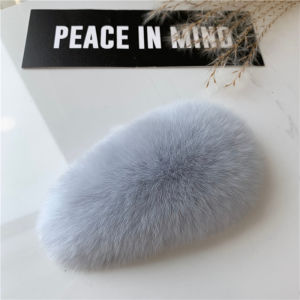 Hairy Hair Clips South Korea Ins Real Rex Rabbit Hair Hairpin Super Cute Stuffed Hairpin Fur Hair BB Card Internet Celebrity