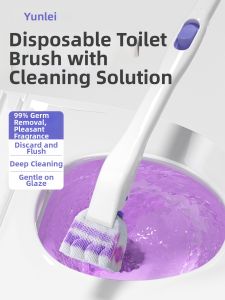 Yunlei | Disposable Easy-Replace Toilet Brush For No Dead Zone Cleaning