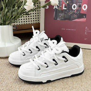 Black Skate Shoes 2025 New Chinese Style Versatile Handsome Campus Heightening Couple Ultra-light Bread Casual Shoes