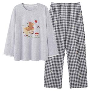 MiiOW | ชุดนอนผู้หญิงผ้าฝ้ายแท้ฤดูร้อนบางใหม่ 2025 ชุดนอนลายการ์ตูนหวานๆ สำหรับผู้หญิงในบ้าน ชุดฤดูใบไม้ผลิ ฤดูร้อน ฤดูใบไม้ร่วง ฤดูหนาว