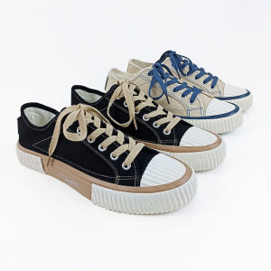 Sepatu Kets Kanvas Tali Wanita Sneakers Polos Kasual Sporty Fashion Korea Murah Low Cut Shoes SPT-09