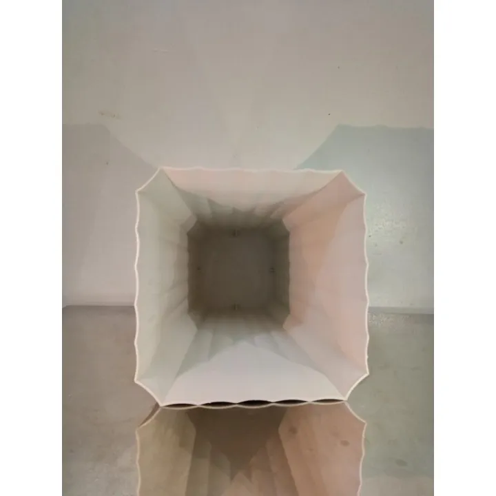 Tall%20Square%20Shell%20Pot%20White/Orange%20V-2%20(8%20Inches%20x%2012%20Inches)%20Best%20for%20Indoor%20Outdoor%20and%20Rare%20Plants%20-%20Image%204