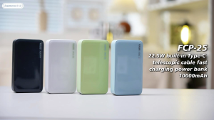 Pin dự phòng REMAX FCP-25 10000mAh TypeC PD In/Out 22.5W USB-A 22.5W Kèm cáp rút TypeC - Nhất Tín Computer