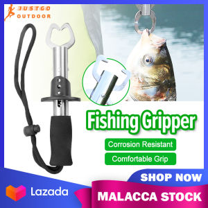 Fishing Gripper 18CM Multifunction Stainless Steel Fish Lip Gripper Clamp Grabber Fishing Tackle Tool 魚嘴夾