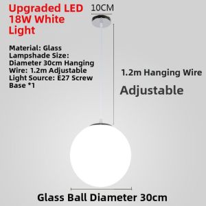 MEISITEKEKE | Creative Artistic Spherical Glass Pendant Light