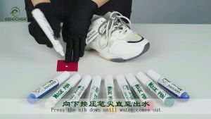 【Free Shipping】Canvas Shoes Repair Pen 30ML White/Black Shoes Color Repair Magic Pen Cloth Color Soft Cloth Dyeing Waterproof Refurbished Pen