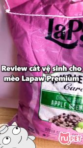 Cát vệ sinh laPaw Premium 10L/5Kg cho mèo – Cát đất sét mix than hoạt tính giúp khử mùi và vón cục cực tốt
