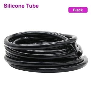 1M Black Food Grade Silicone Rubber Hose ID 0.5~32mm OD 1~28mm Flexible Aquarium Air Garden Hoses Water Pipes