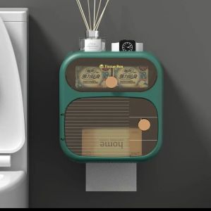 Wall Mount Toilet Paper Holder Waterproof Tissue Box Paper Towel Dispenser Storage Shelf Rack Paper Storage Box Bathroom Product