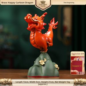 DATONGSHIJIA | Creative Brass Dragon Figurine Home Decor
