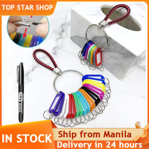 Key Organizer Management with Lanyard Key Ring and Colorful Key Tags for Office Hotel Apartments