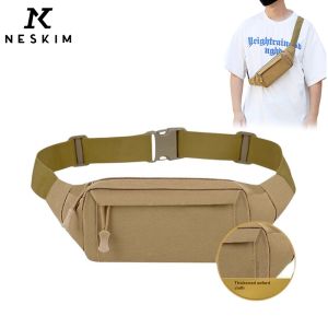 Casual Men Waist Bag Lightweight Crossbody Sling Bag Waterproof Shoulder Bag Leisure Sports Chest Bag Fashion Belt Bag bag lelaki
