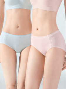 Secret World | Antibacterial Breathable Medium Waist Cool Cotton Underwear