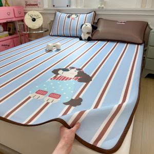 NAIYOUCHENG | Cartoon Soft Machine Washable Ice Silk Summer Air Conditioning Mat