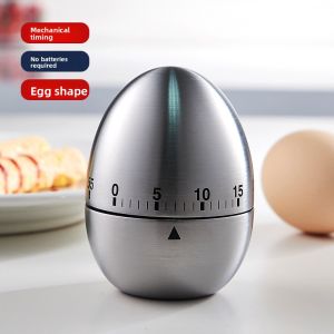 Egg-Shaped Kitchen Timer - 60 Minute Mechanical Countdown Timer for Baking & Cooking Cute Egg Design Cooking Alarm Clock