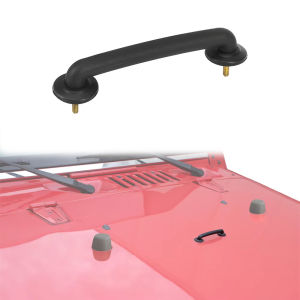 Jeep Wrangler JK Rubicon Kỷ Niệm 10 Năm Hood Chốt Tay Cầm Bump Stopper Bonnet Vent Cover ABS Ngoại Thất Ô Tô Phụ Kiện Cho 2007-2017