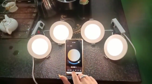 Qimedo Wi-Fi ไฟดาวไลท์เพดาน ไฟดาวน์ไลท์ led 16สี RGB สมาร์ทดาวน์ไลท์ ไฟติดเพดาน ดาวน์ไลท์ฝังฝ้า ไฟเพดาน ดาวไลท์พร้อมร