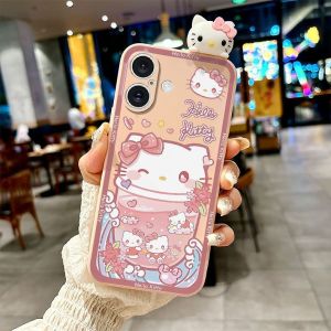 Kawaii Catnip Cat Soft Silicone Protective Case for Huawei Nova13 pro 5G Phone Full Cover Anti-Fall Stand Cute Cartoon Design