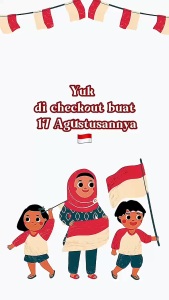 PROMO KAOS ANAK 17 AGUSTUS LAKI LAKI DAN PEREMPUAN 1-7 THN