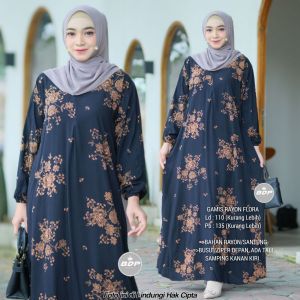 Alesha - Gamis Set Jilbab Segi 4 ZAFIYA Gamis Longdress Set Hijab Motif Ceruty premium Motif Gamis Set Hijab Terbaru Mewah