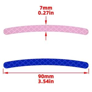 Miếng Dán Phản Quang Ban Đêm Cho Vành Bánh Xe Ô Tô Trang Trí An Toàn Màu Xanh Dương/hồng Tùy Chọn 1 Túi/2 Túi