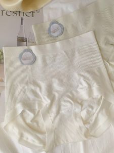 Quần Lót Modal Cạp Cao Cho Nữ Quần Lót Ren Lụa Tơ Tằm 3D Quần Lót Ngắn Lưng Cao Quần Lót Chống Thấm Nước Cho Phụ Nữ