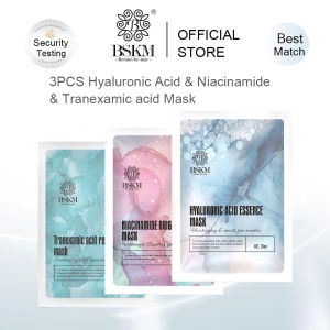【Value Set】BSKM Hyaluronic Acid Mask Niacinamide Mask Anti-aging Anti-wrinkleMoisturizingWhitening Brightening Improve Dullness SkinCare Mask Face 3pcs/25ml