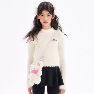 LOVESASAKIDS | Soft Warm Kids Sweater Half-high Neck