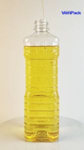 Botol Minyak Kotak 1000 ML | Tutup LN Kuning | 80 PCS